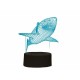 LED лампа iTotal 3D Акула 12,1 x 4 x 20,7 cm Пластмаса 21 cm