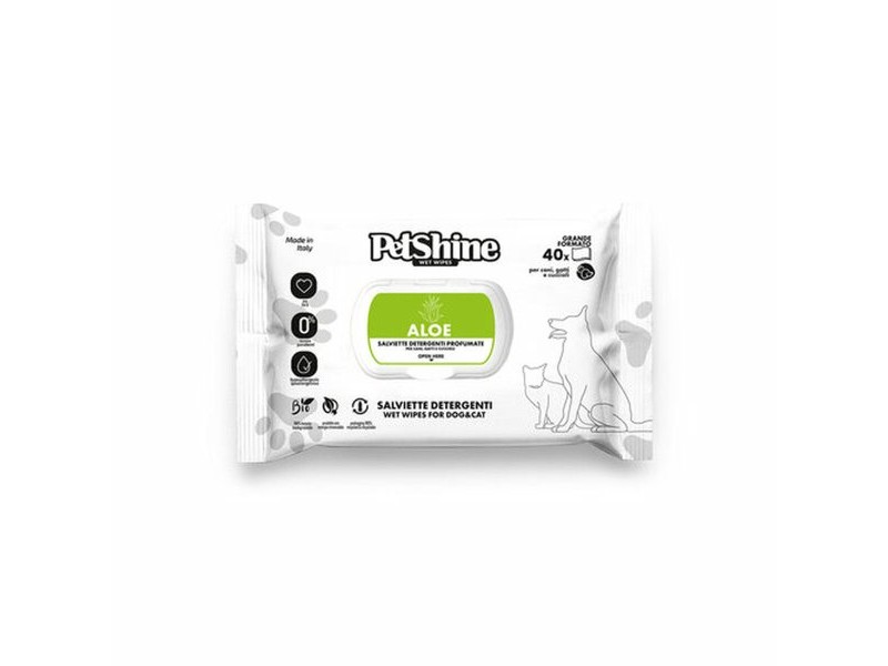 Мокри Кърпички за Домашни Любимци Porrini Aloe Vera 40 броя