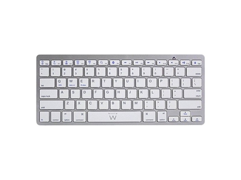 Блутут клавиатура Ewent EW3161 Бял Сребрист