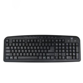 Клавиатура Ewent EW3195 Черен Испанска Qwerty QWERTZ