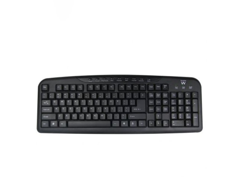 Клавиатура Ewent EW3195 Черен Испанска Qwerty QWERTZ Клавиатура Ewent EW3195 Черен Испанска Qwerty QWERTZ