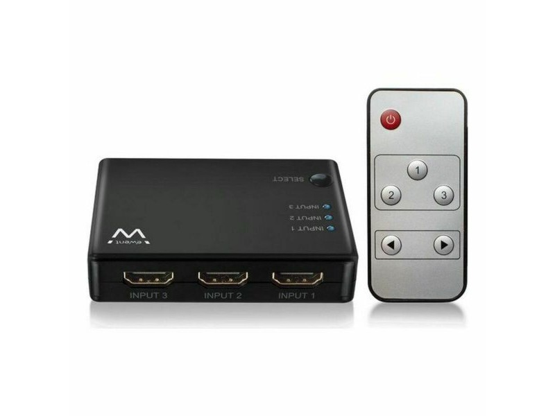 AV адаптер/Конвертор Ewent EW3730 HDMI 4K Черен