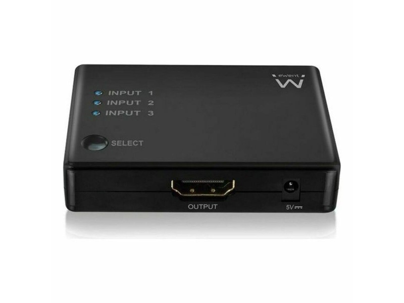 AV адаптер/Конвертор Ewent EW3730 HDMI 4K Черен