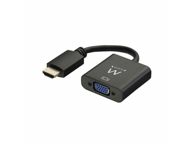 Адаптер за HDMI към VGA с аудио Ewent AISCCI0306 EW9864 0,23 m Черен