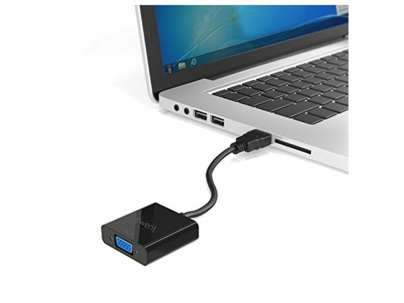 Адаптер за HDMI към VGA с аудио Ewent AISCCI0306 EW9864 0,23 m Черен