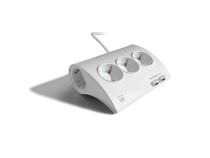 Олово Ewent EW3935 1,5 m 2 x USB 2,1 A 2500W (1,5 m)