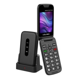 Мобилен телефон за по-възрастни хора Volfen Nexo Flip Черен 64 MB RAM 2,8
