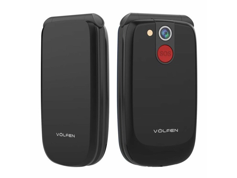 Мобилен телефон за по-възрастни хора Volfen ASTRO FLIP Черен 48 MB 2,8
