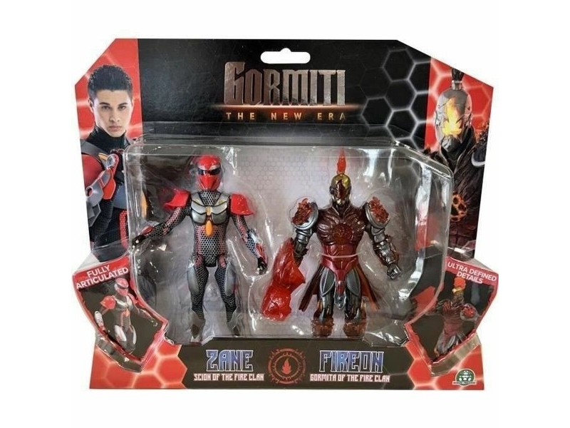 Playset Gormiti GORMITI - Scion and Gormiti associated Fire - Zane and Fireon 15 cm