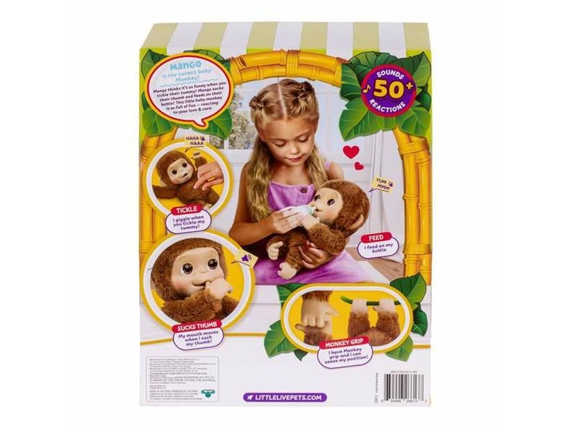 Интерактивен домашен любимец Famosa My Baby Monkey Little Live Pets