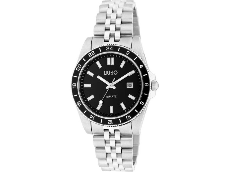 Мъжки часовник LIU JO TLJ1748 Черен Сребрист (Ø 40 mm)