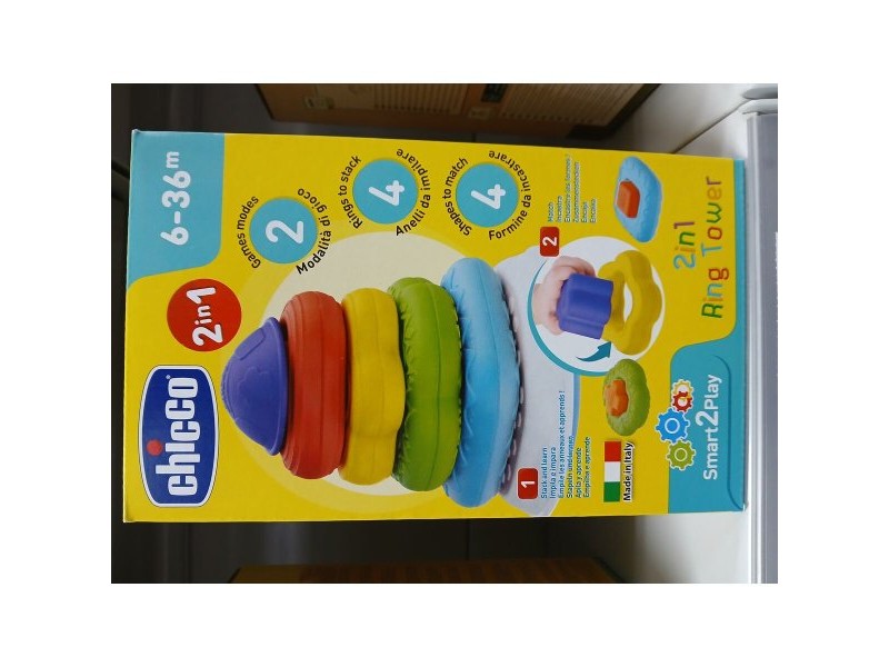 Блокчета за Подреждане Chicco Pyramid Пръстени