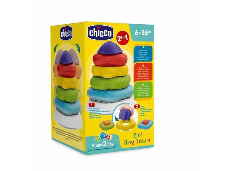 Блокчета за Подреждане Chicco Pyramid Пръстени