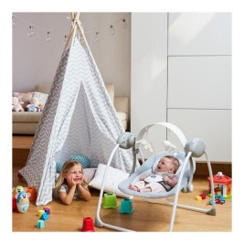 Люлеещ се стол Chicco Relax & Play Swing Сив Бял