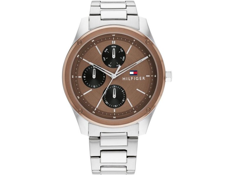 Мъжки часовник Tommy Hilfiger 1710533 Сребрист (Ø 43 mm)