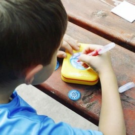Комплект за Рисуване Spirograph Silverlit travel Многоцветен 10 Части