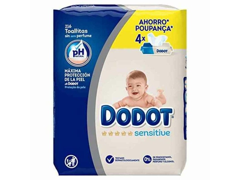 Кърпички Sensitive PH Dodot 216 uds