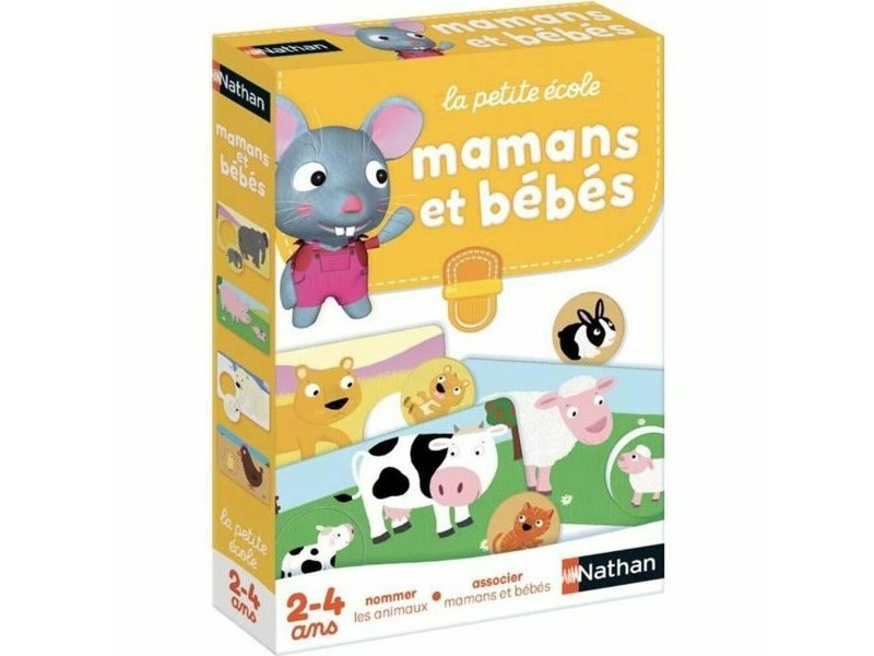 Настолна игра Nathan Moms and Babies (FR) Многоцветен (френски)