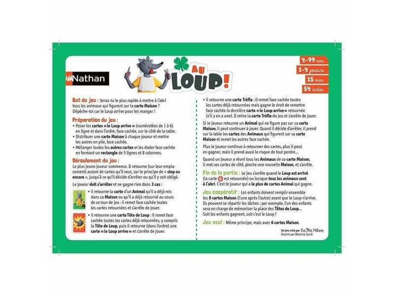 Игра за Памет Nathan Au Loup