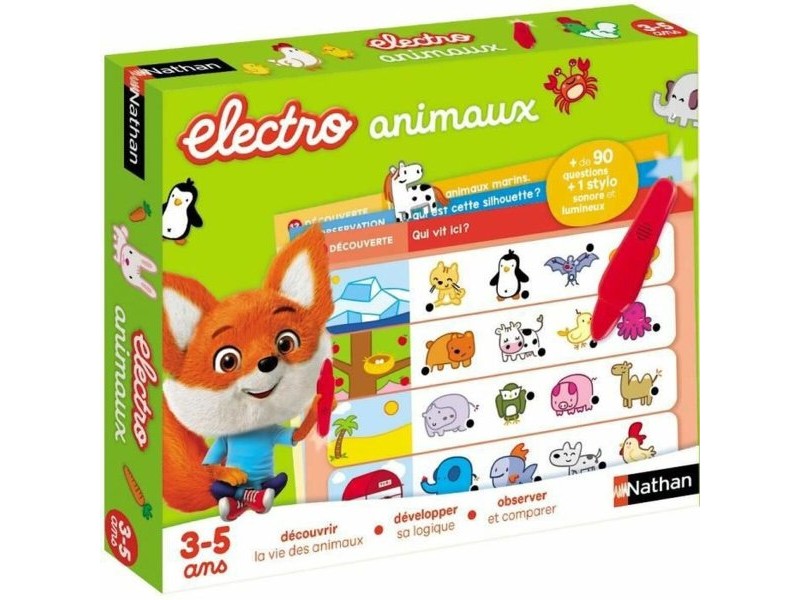Настолна игра Nathan Electro - Animals