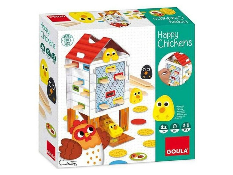 Бебешка Игра за Умения HAPPY CHICKEN Goula 53170