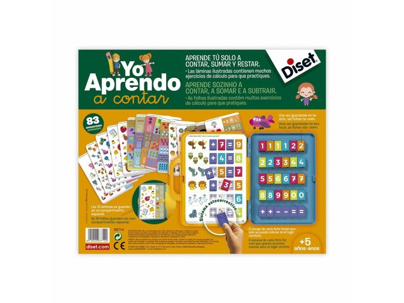 Образователна Игра Diset 63752 Игра Научи Събиране и Изваждане