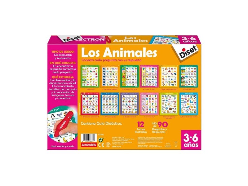 Образователна Игра Diset The animals Молив Светлини Със звук (ES)