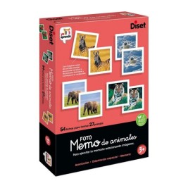 Образователна Игра Diset Memo Photo Animales 54 Части