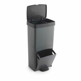 Кошче за Рециклирани Отпадъци SP Berner Антрацит 10 L 30 L x 2 Пластмаса 3 Отделения (1 броя)