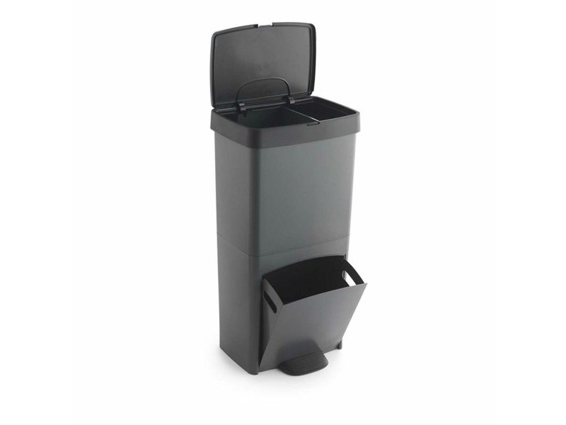 Кошче за Рециклирани Отпадъци SP Berner Антрацит 10 L 30 L x 2 Пластмаса 3 Отделения (1 броя)