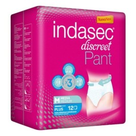 Памперси за Изпускане Pant Plus Indasec Pant Plus (12 uds) 12 броя