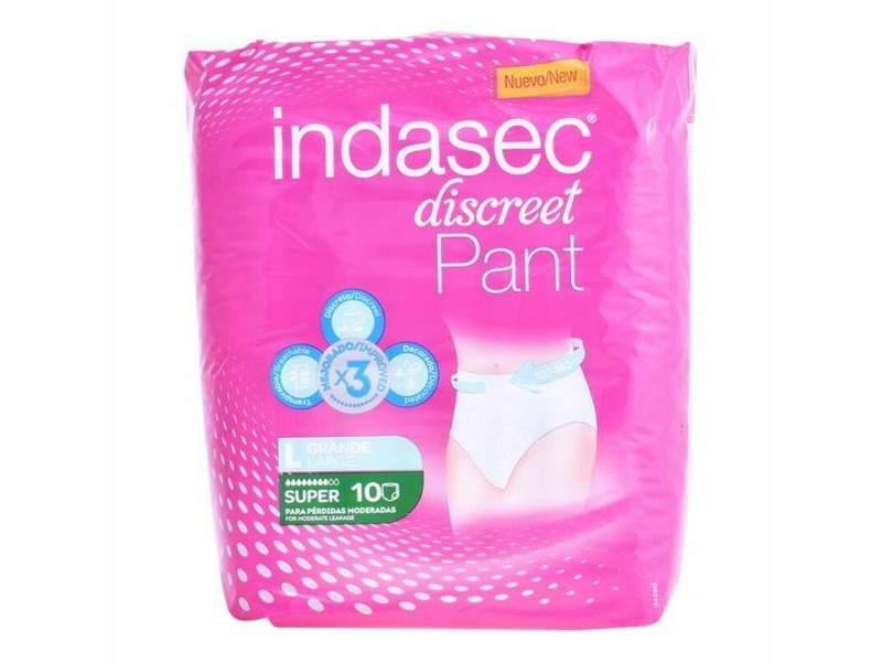 Пелени за Инконтиненция Pant Super Talla Grande Indasec 3821866 (10 uds)