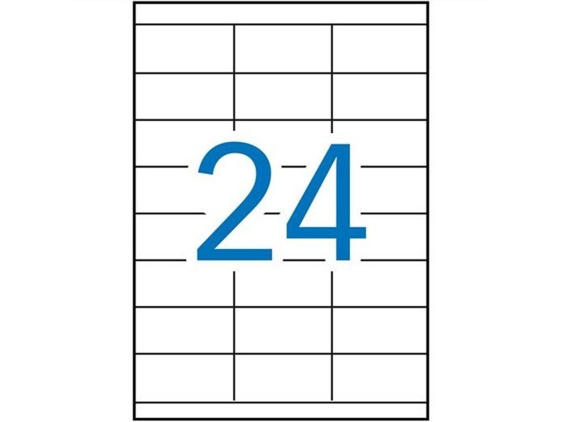 Стикери Apli 1272 100 Листи 70 x 35 mm Бял