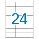 Стикери Apli 1272 100 Листи 70 x 35 mm Бял