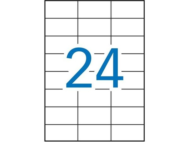 Стикери Apli 1273 100 Листи 70 x 37 mm Бял
