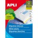 Стикери Apli 1279 100 Листи 105 X 74 mm Бял