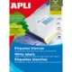 Стикери Apli 01299 100 Листи 105 x 29 mm Бял
