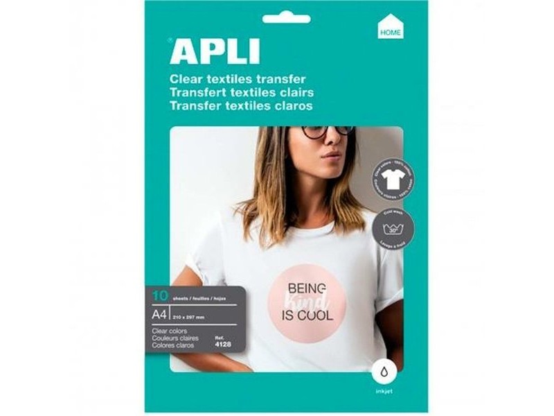 Хартия за Печат Apli 4128 10 Листи Бял A4 Текстил