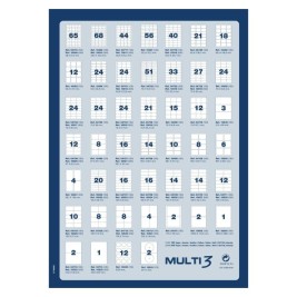 Стикери MULTI 3 Бял прав 500 Листи 210 x 297 mm