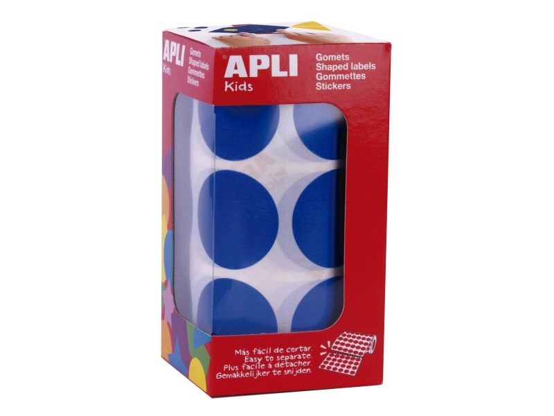 Стикери Apli Син Кръгъл