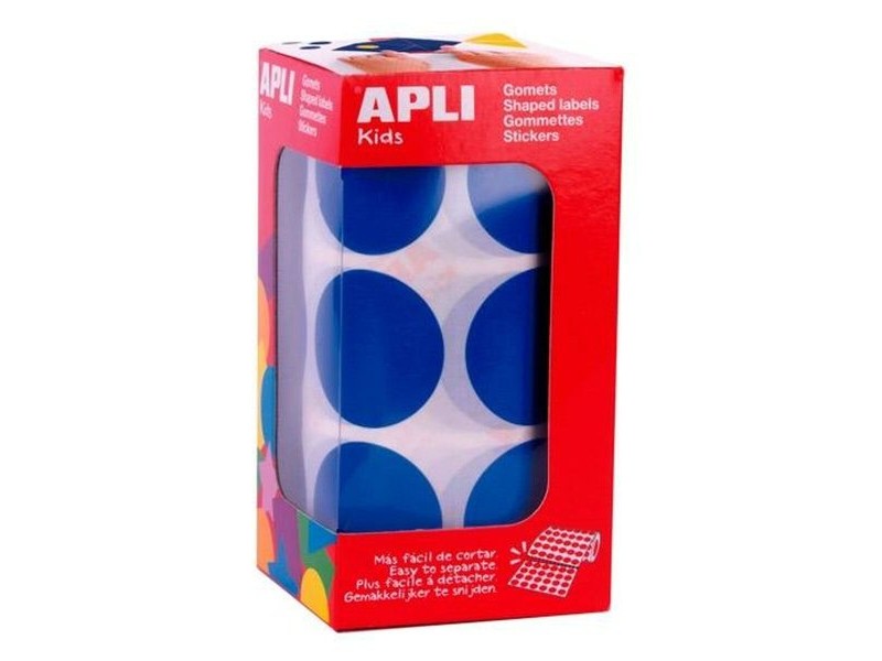 Стикери Apli Син Кръгъл