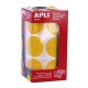 Стикери Apli Жълт Кръгъл