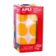 Стикери Apli Жълт Кръгъл