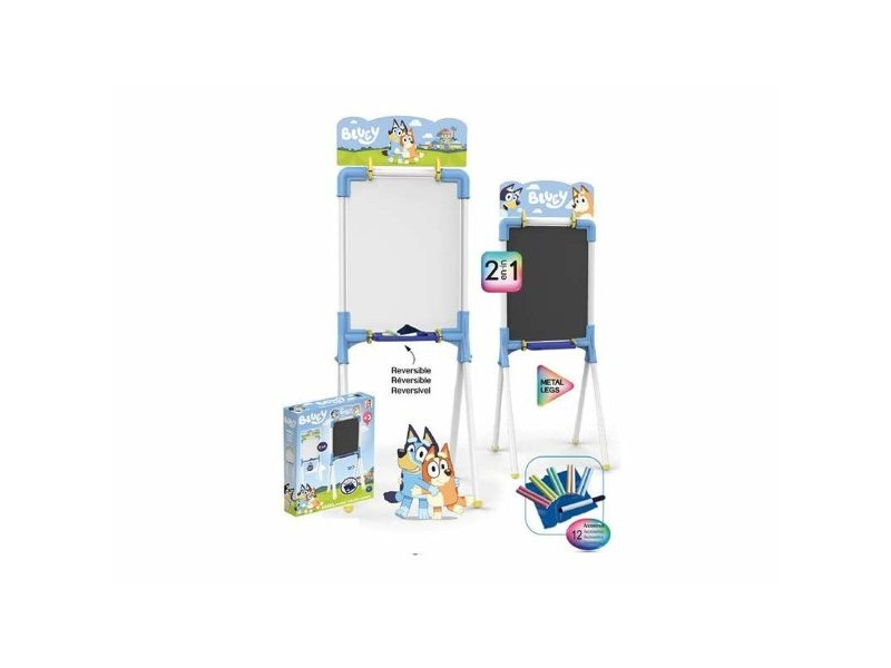 Двустранна Шистова Дъска Chicos Bluey 37 x 32 x 98 cm Двустранна Шистова Дъска Chicos Bluey 37 x 32 x 98 cm