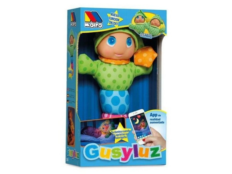 Плюш Gusy Luz Moltó 385 Син Розов Зелен Многоцветен PVC (33 cm)