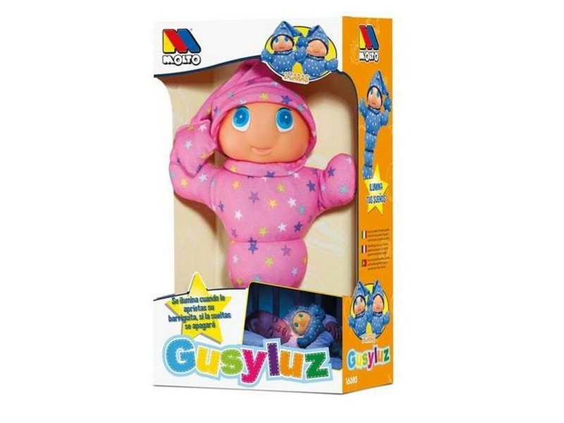 Плюш Gusy Luz Moltó 385 Син Розов Зелен Многоцветен PVC (33 cm)