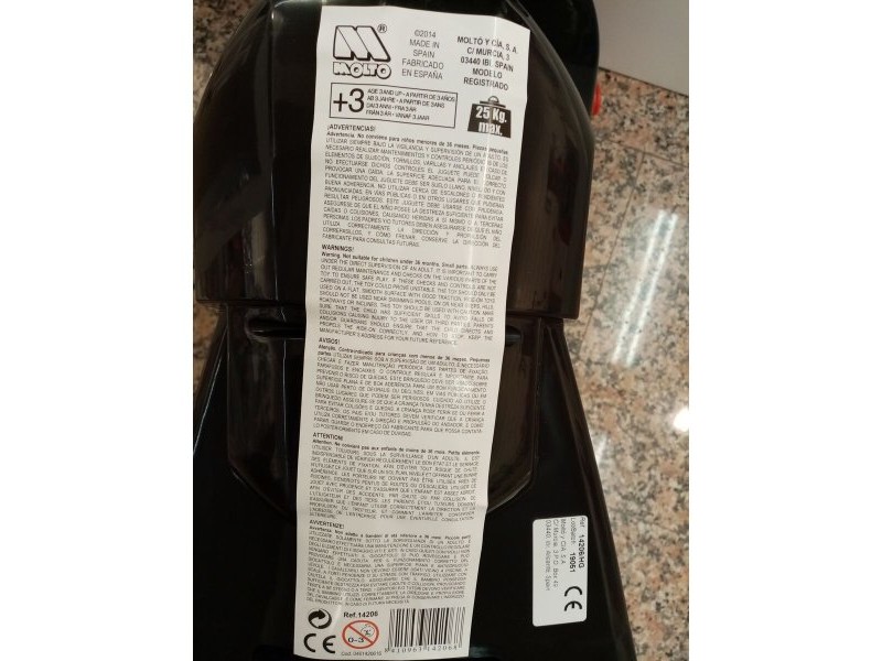 Мотоциклет Бъги Moltó Advance Червен 92 x 47 x 63 cm