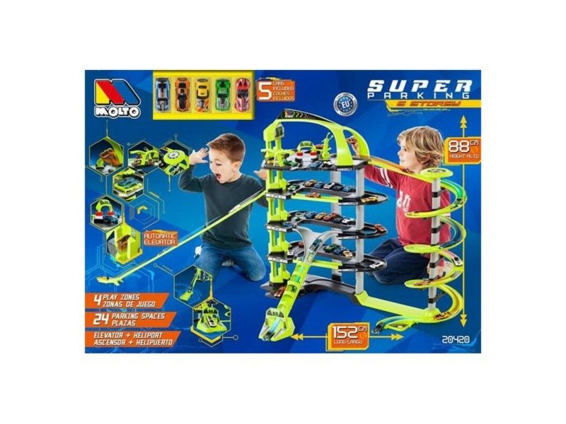 Паркинг с Автомобили Moltó Super-Parkhaus 152 cm