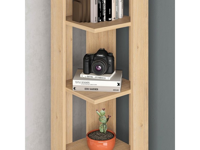 Ъглови Шкафове Alexandra House Living Tamm Дървен MDP 33 x 161 x 33 cm 5 Рафтове