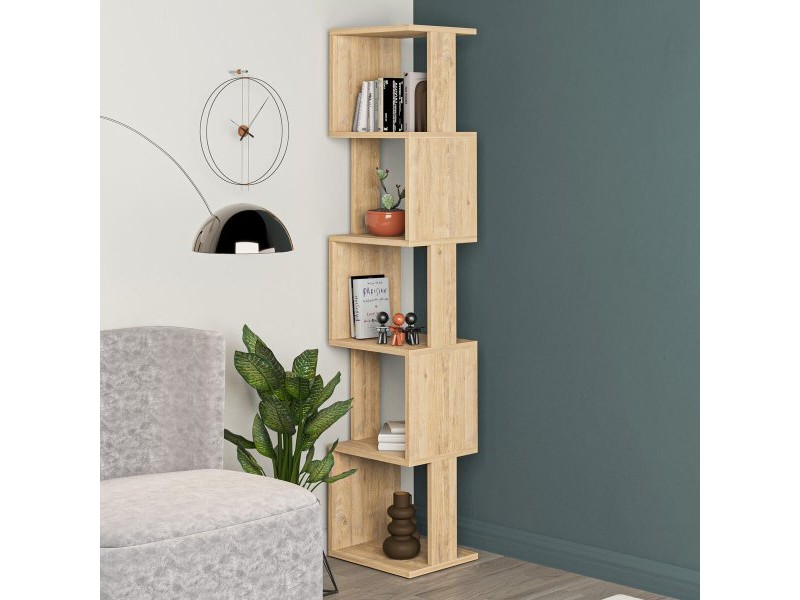 Ъглови Шкафове Alexandra House Living Tamm Дървен MDP 35 x 161 x 2 cm 5 Рафтове